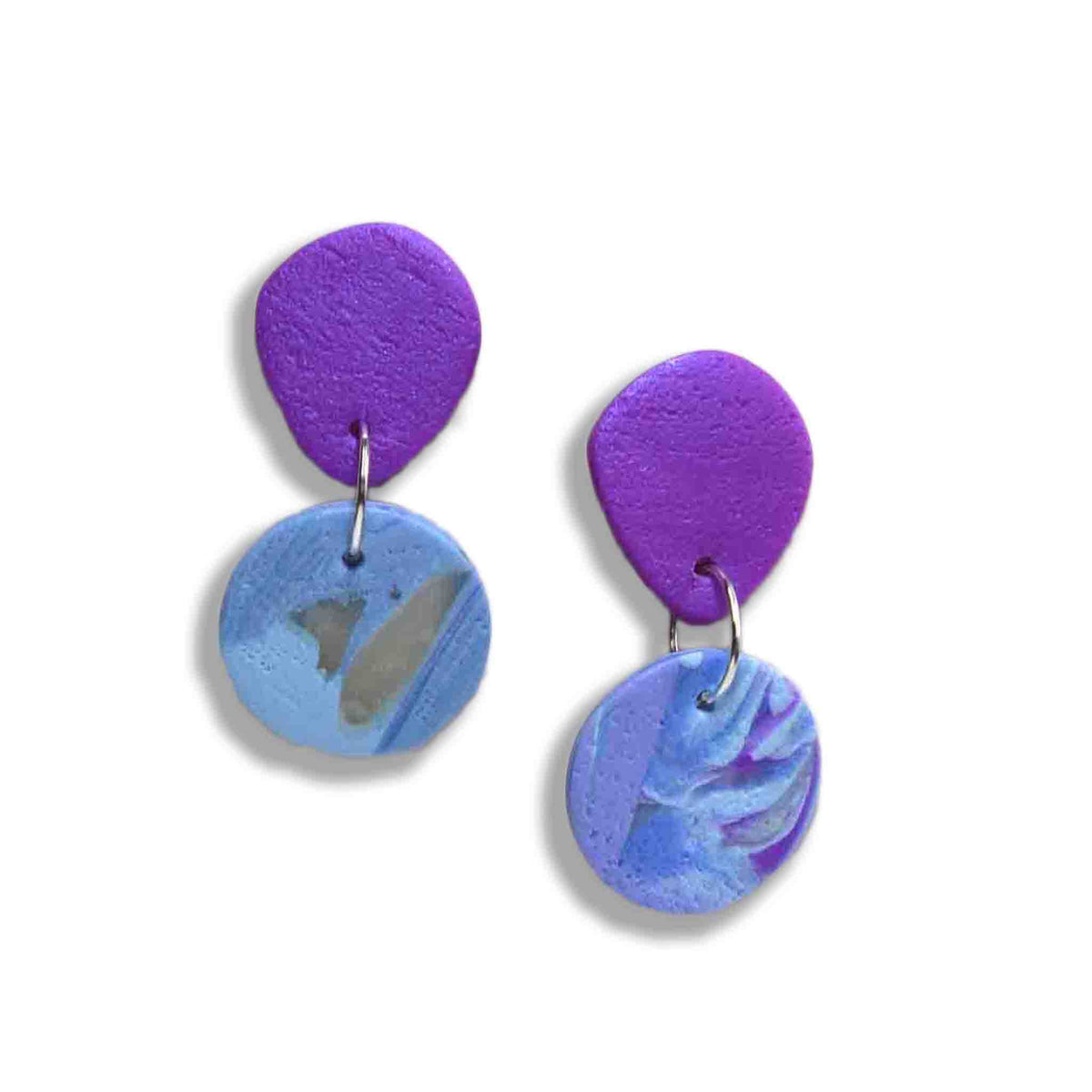 Daydream dangle with purple studs