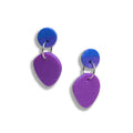 Daydream purple ombré drop earrings