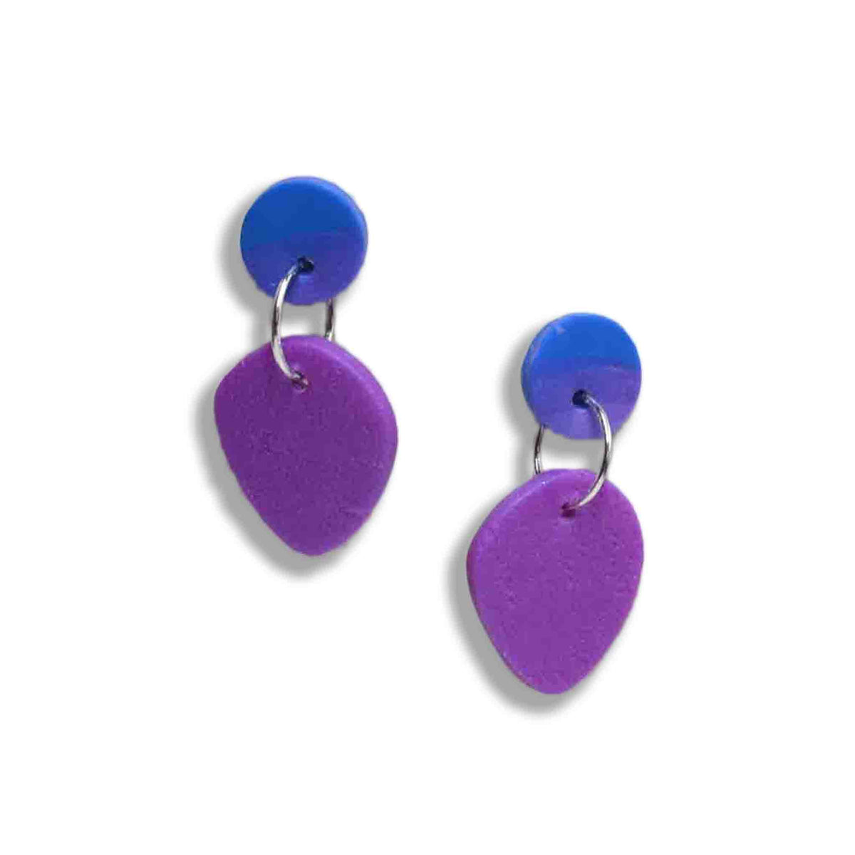 Daydream purple ombré drop earrings