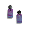 Daydream purple and blue dangle earrings