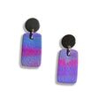 Daydream purple and pink drop earrings