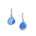 Daydream blue abstract drop earrings