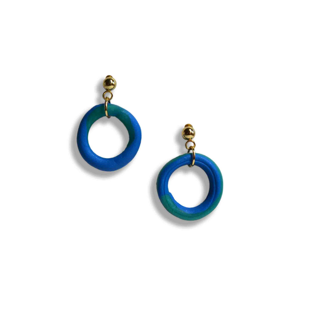 Earth ocean blue and green hoops