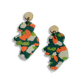Irish abstract drop earrings