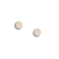 White glitter textured stud earrings