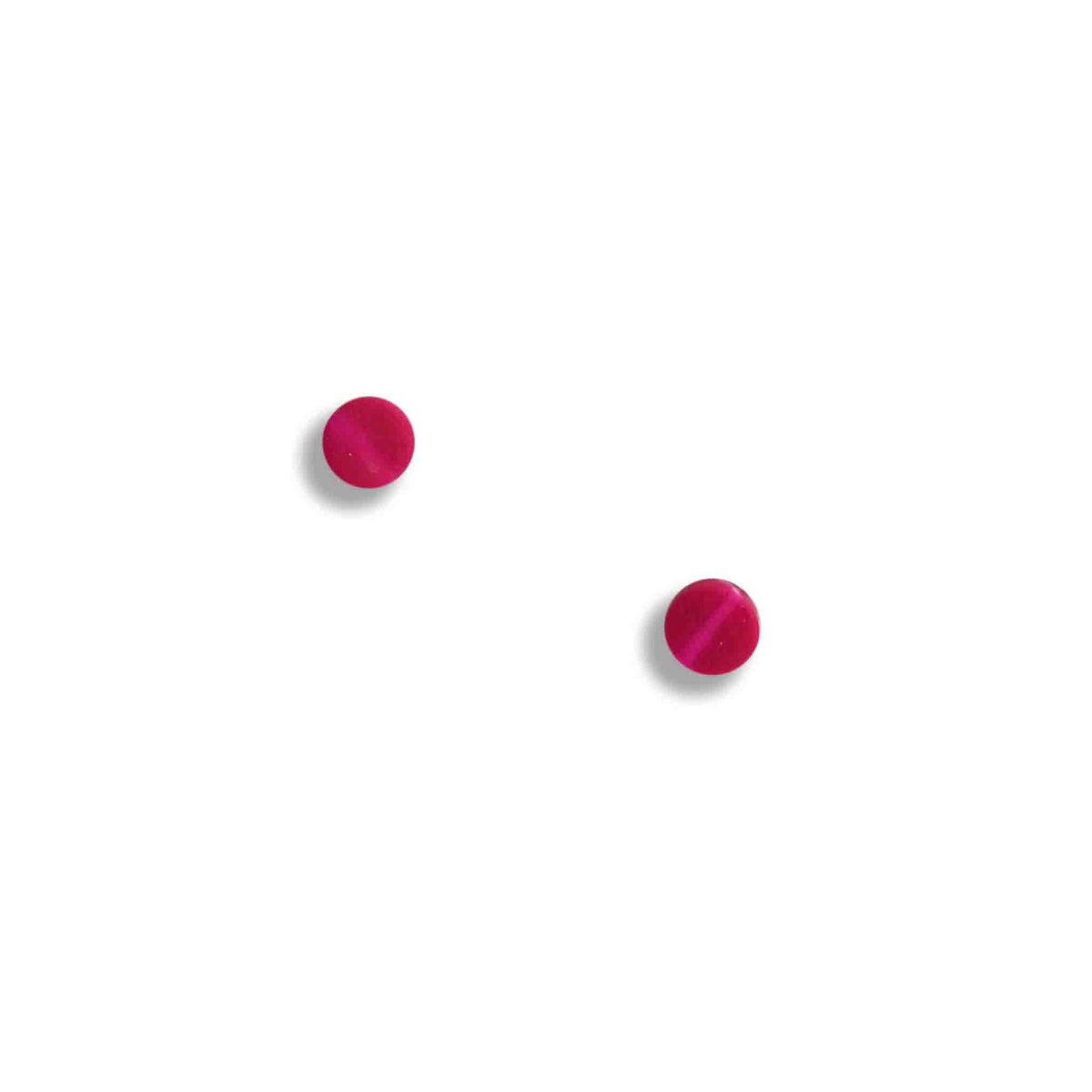 Pink stud earrings