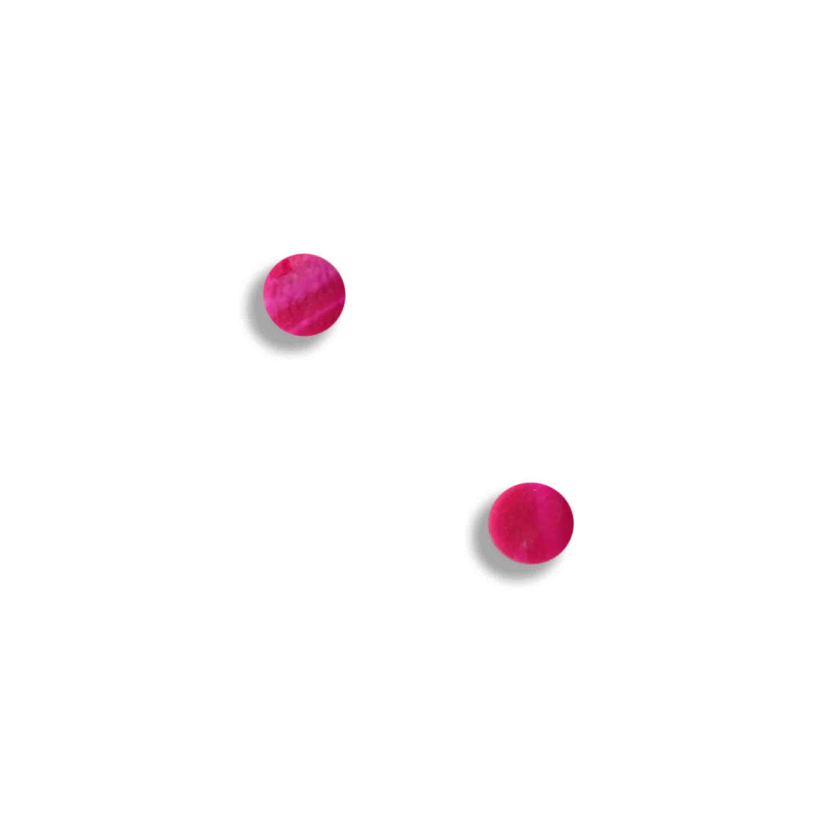 Small pink stud earrings