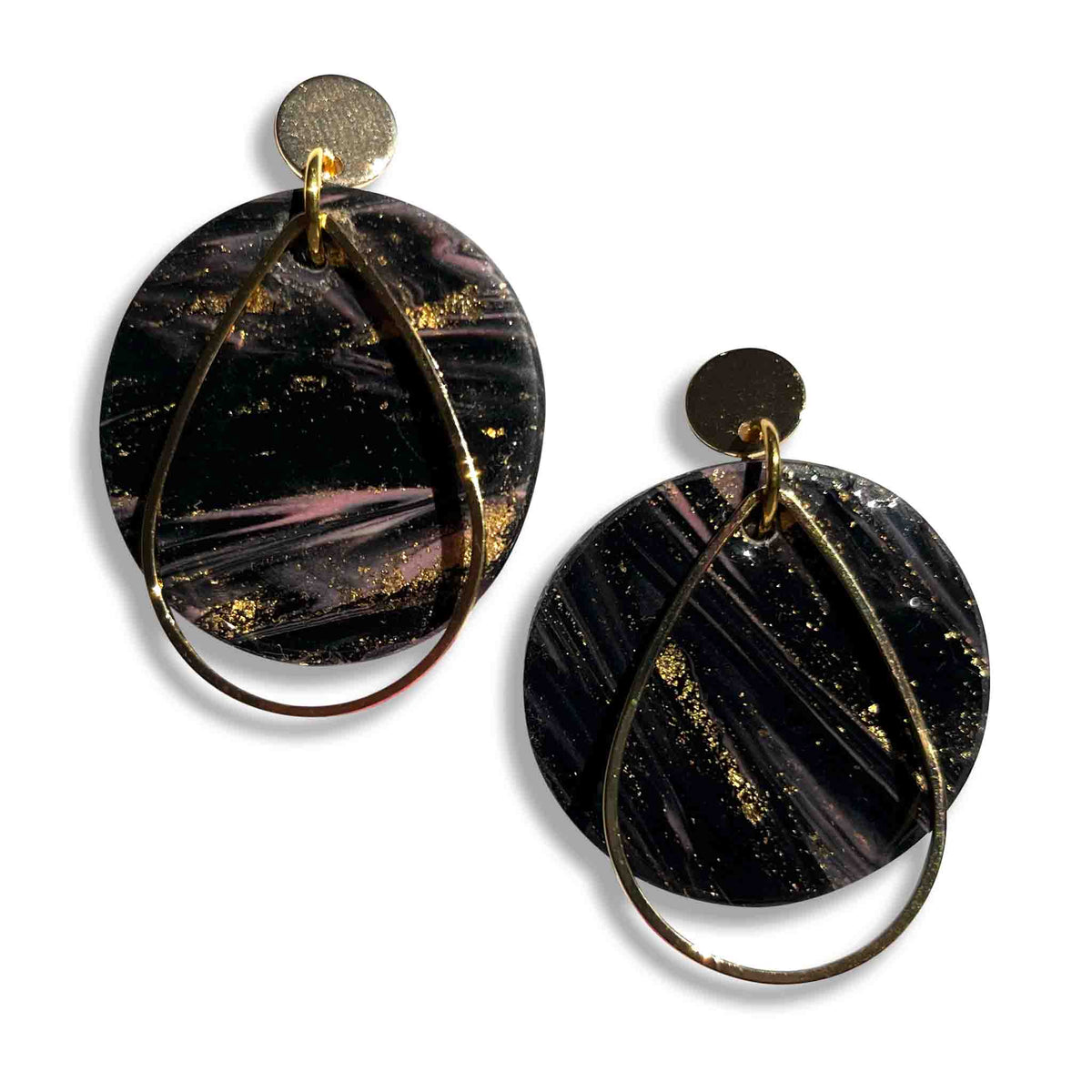 Galaxy drop earrings