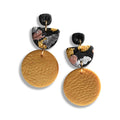 Terrazzo textured drop earrings
